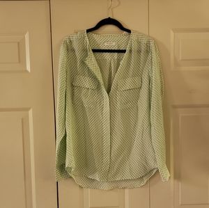 Lynn Lichen Dew Drop Button-down Top